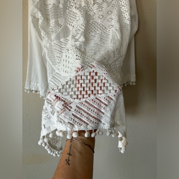 White Lace Swim Cover-Up - Picture 3 of 7
